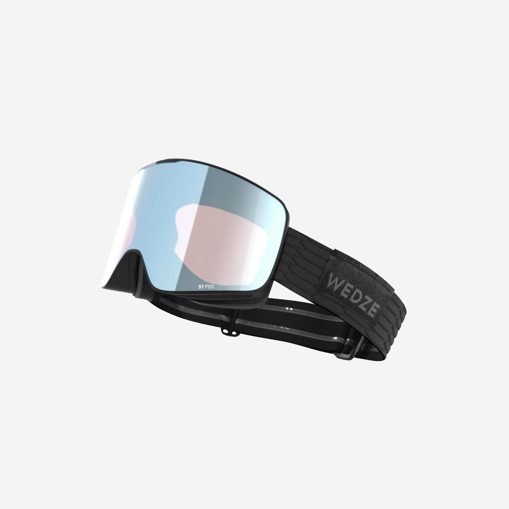 Skibrille Snowboardbrille Erwachsene/Kinder Schlechtwetter - G500 C HD schwarz 